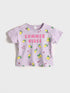 LC Waikiki Crew Neck Printed Short Sleeve Baby Girl T-Shirt